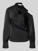 Neo Noir Blusenshirt mit Schleifen-Detail Modell 'Shirli' in Black, Gr...