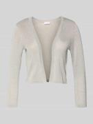 Jake*s Cocktail Bolero mit 3/4-Ärmel in Silber Melange, Größe 32