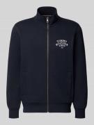 Tommy Hilfiger Regular Fit Sweatjacke aus Baumwoll-Mix in Marine, Größ...