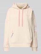 Smith and Soul Hoodie mit Stitchings und Känguru-Tasche in Offwhite, G...