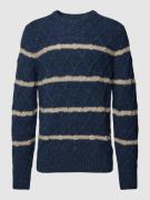 Fynch-Hatton Strickpullover mit Streifenmuster in Marine, Größe XXL