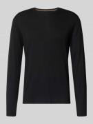 Christian Berg Men Strickpullover mit Rundhalsausschnitt in Black, Grö...