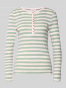 Christian Berg Woman Longsleeve mit kurzer Knopfleiste in Hellrosa, Gr...