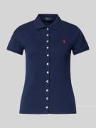 Polo Ralph Lauren Poloshirt mit Knopfleiste in Marine, Größe L