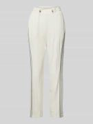 LIU JO SPORT Regular Fit Sweatpants mit Galonstreifen in Offwhite, Grö...