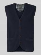 Fynch-Hatton Regular Fit Weste aus Baumwoll-Woll-Mix in Marine, Größe ...