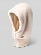 Barts Balaclava mit geripptem Abschluss Modell 'Eliess Hood' in Offwhi...