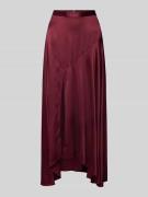 (The Mercer) N.Y. Maxirock aus Seiden-Mix in Bordeaux, Größe 46