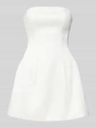 Bardot Off-Shoulder-Cocktailkleid mit Teilungsnähten in Offwhite, Größ...