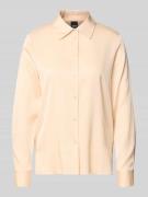 BOSS Regular Fit Langarmbluse aus Seiden-Mix Modell 'BONYA' in Hellros...