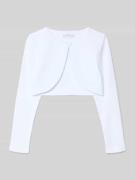 DANAMADE Strickjacke aus Viskose-Mix mit Knopfverschluss in Weiss, Grö...