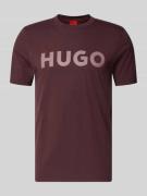 HUGO Regular Fit T-Shirt aus reiner Baumwolle Modell 'DULIVIO' in Bord...