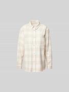 Juvia Hemdbluse mit Druckknopfleiste in Sand, Größe S
