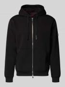 Guess Sweatjacke mit Reißverschluss in Black, Größe L