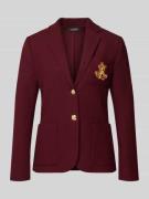 Lauren Ralph Lauren Blazer mit Reverskragen in Bordeaux, Größe L