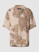 Jack & Jones Premium Freizeithemd mit Leinen-Anteil und Allover-Print ...