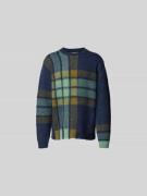 MAISON KITSUNÉ Pullover mit gerippten Abschlüssen in Dunkelblau, Größe...