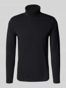 Lindbergh Langarmshirt mit Rollkragen in Black, Größe XL