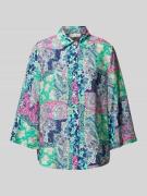 Christian Berg Woman Hemdbluse aus Viskose-Mix mit 3/4-Arm in Smaragd,...