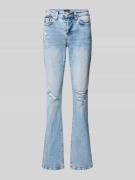 TRUE RELIGION Flared Jeans im Destroyed-Look Modell 'BECCA' in Hellbla...