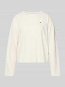 TOMMY HILFIGER Comfort Fit Pyjama-Oberteil aus reiner Baumwolle in Off...