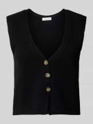 Christian Berg Woman Weste aus reinem Kaschmir in Black, Größe L