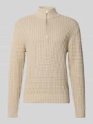 SELECTED HOMME Regular Fit Troyer in Waffel-Struktur Modell 'TOM' in S...