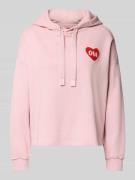 Oui Hoodie mit Kapuze in Rosa, Größe 34