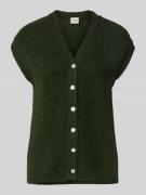 ICHI Regular Fit Strickweste mit Woll-Anteil Modell 'BELABLUE' in Khak...