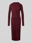 Lauren Ralph Lauren Midikleid mit Stehkragen Modell 'STANCIO' in Dunke...