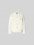 Anine Bing Regular Fit Jacke mit Umlegekragen in Ecru, Größe L