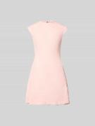 ROTATE Minikleid mit floralem Allover-Besatz in Hellrosa, Größe 34