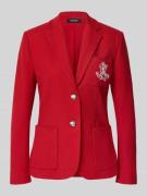 Lauren Ralph Lauren Blazer mit Reverskragen Modell 'ANFISA' in Rot, Gr...