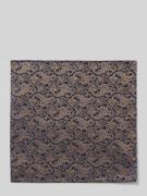 Monti Seideneinstecktuch mit Allover-Muster in Beige, Größe 1