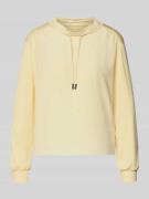 Marc Cain Longsleeve mit Rundhalsausschnitt in Hellgelb, Größe 34