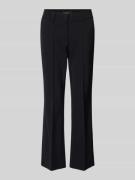 Cambio Flared Stoffhose in verkürzter Passform Modell 'FARAH' in BLACK...