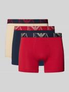 Emporio Armani Boxershorts mit elastischem Logo-Bund im 3er-Pack in Be...