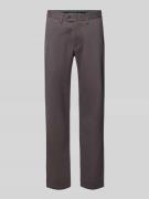 Christian Berg Men Chino mit französischen Eingrifftaschen in Anthrazi...