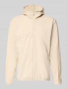 adidas Sportswear Trainingsjacke mit Kapuze in Beige, Größe L