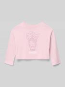 Mango Longsleeve mit Motiv-Print in Rosa, Größe 116