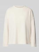 Tom Tailor Relaxed Fit Sweatshirt mit Waffelstruktur in Beige, Größe X...