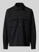 Antony Morato Regular Fit Hemdjacke mit Brustpattentaschen in Black, G...