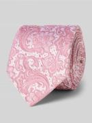 Monti Krawatte aus Seide mit Paisley-Muster (6 cm) in Hellrot, Größe 1