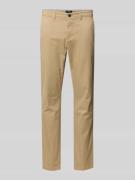 MCNEAL Straight Fit Chino mit Gesäßtaschen in Beige, Größe 102
