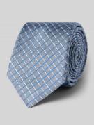 Willen Krawatte aus reiner Seide mit Logo-Patch 6,5cm in Bleu, Größe 1