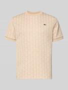 Lacoste Regular Fit T-Shirt mit Baumwoll-Anteil in Offwhite, Größe L