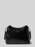 Seidenfelt Crossbody Bag mit Label-Detail Modell 'LILLEBY' in Black, G...