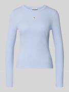 Calvin Klein Jeans Longsleeve mit Label-Detail in Hellblau, Größe L