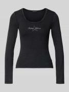 Guess Jeans Longsleeve mit Label-Detail in Black, Größe L