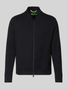 CINQUE Regular Fit Sweatjacke mit Viskose-Anteil Modell &#x27;Cross&#x27; in Bla...